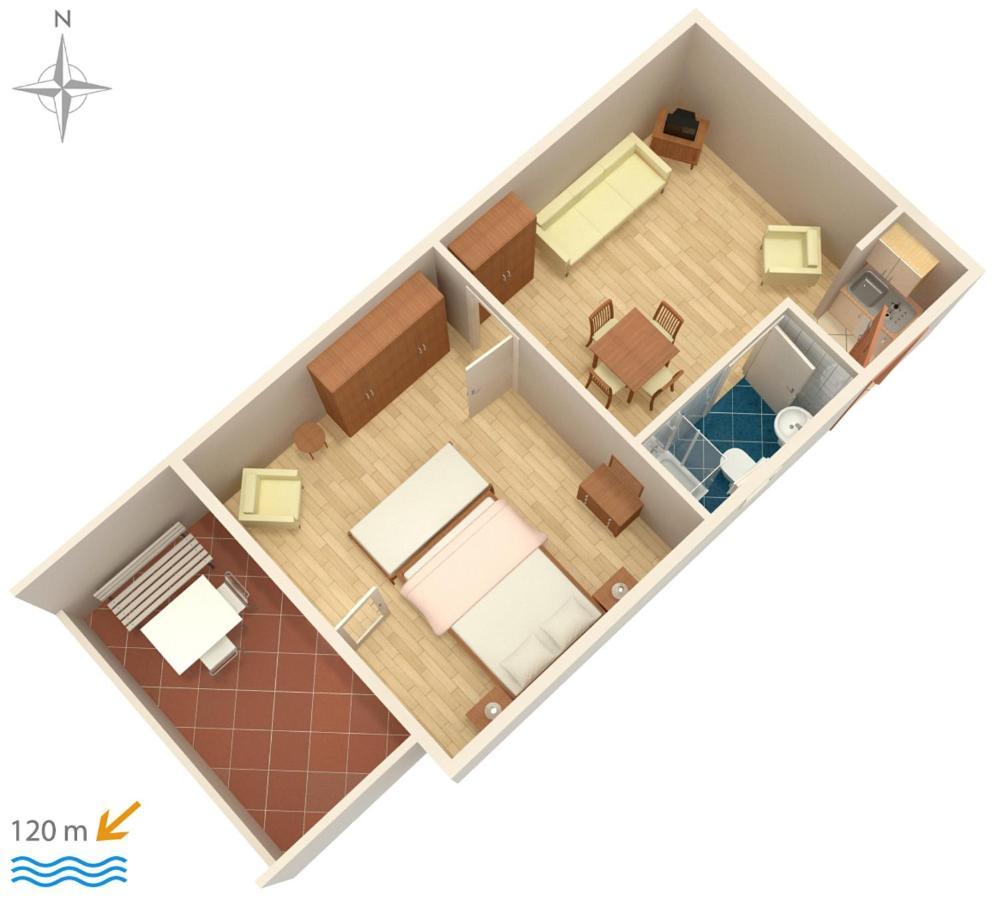 Apartments By The Sea Novi Vinodolski - 5558 Ngoại thất bức ảnh