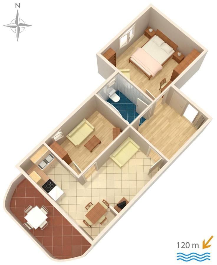 Apartments By The Sea Novi Vinodolski - 5558 Ngoại thất bức ảnh